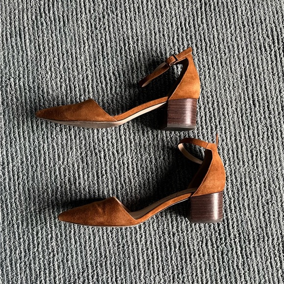 Sole Society brown suede block heel 2” heels, very good condition, size 8 - Picture 4 of 4